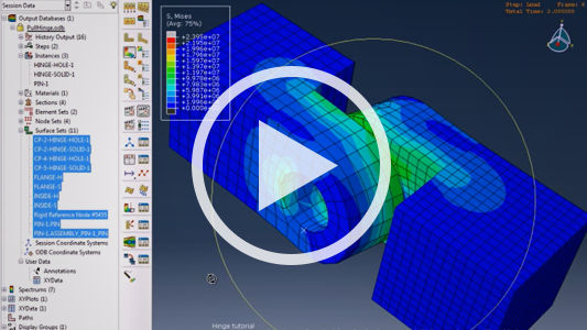 SIMULIA abaqus cae demo video