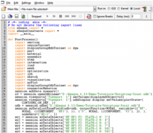 Abaqus Scripting